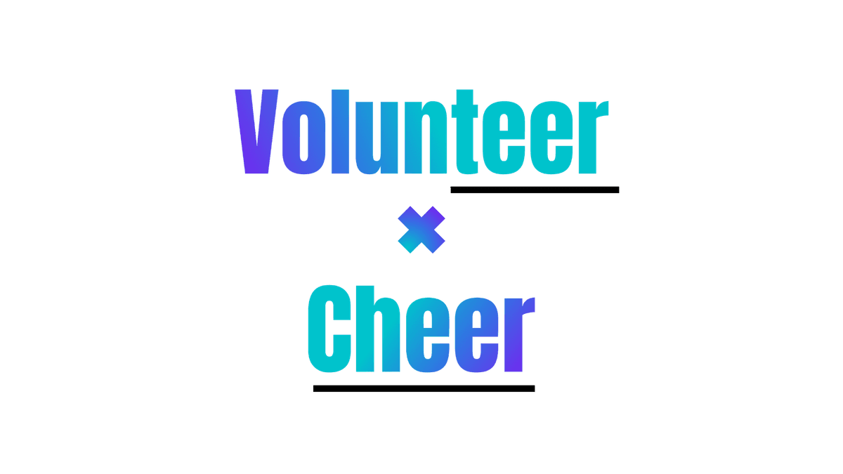Volunteer × Cheer